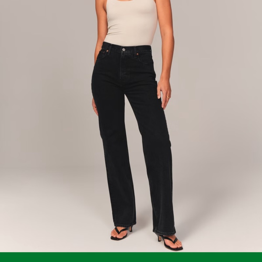 Abercrombie 90s Relaxed Curve Love High Rise Jean